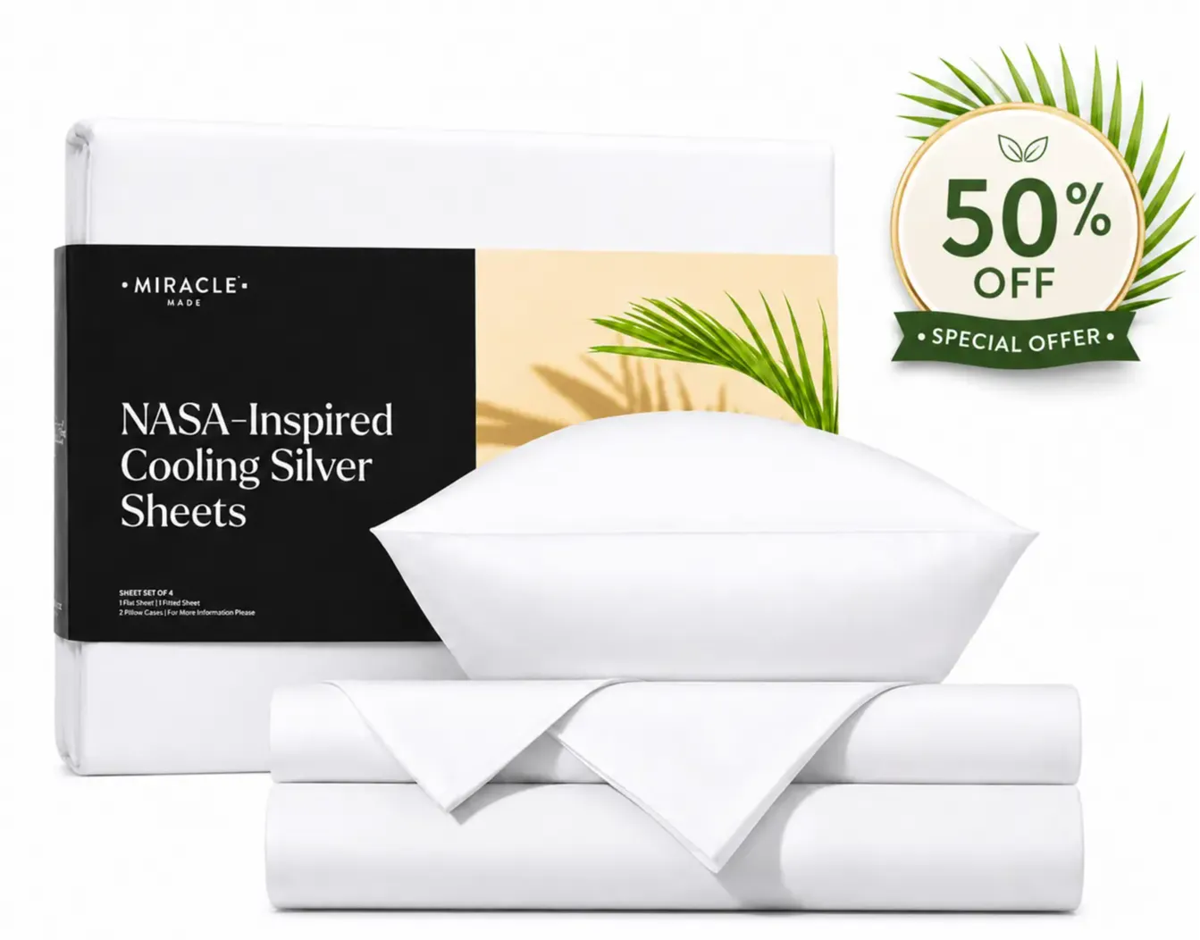 Miracle Made Sheets Special Massive Discount Offer of 50%
